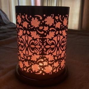 Partylite Enchanted Golden Leaves Hurricane